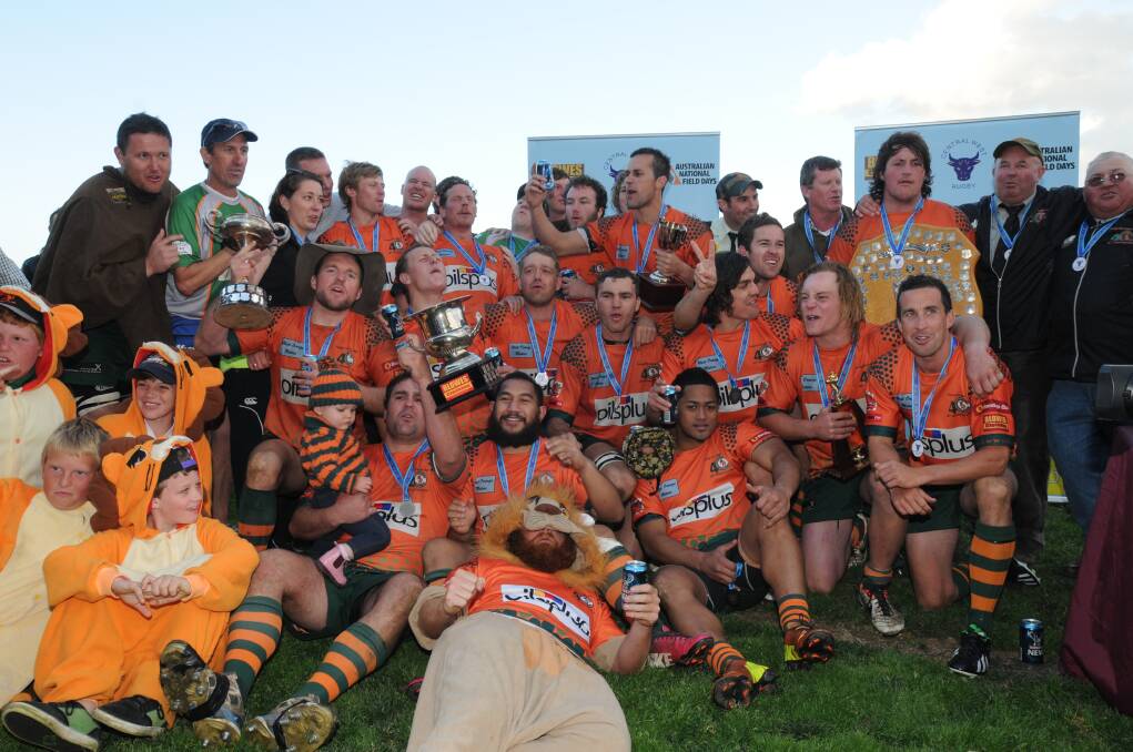 LIONS ROAR AGAIN: Orange City made it back-to-back Central West Blowes Clothing Cup first grade premierships in 2013, repeating their 2012 effort by going through the season undefeated. Photo: STEVE GOSCH