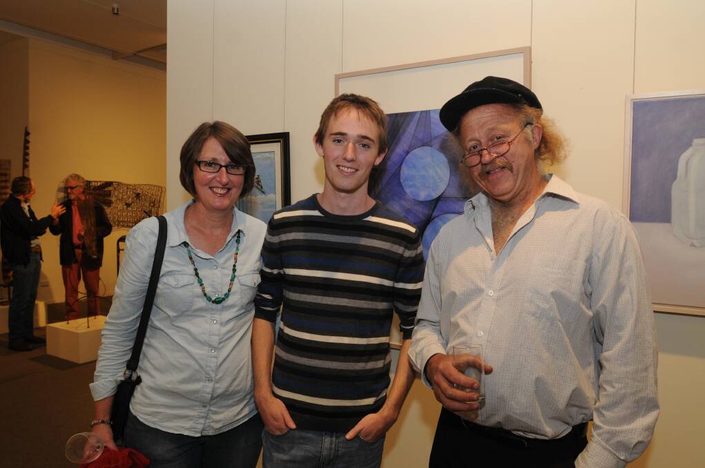 ART EXHIBITION: Jane and Joel Tonks and Phillip Coote. Photo: STEVE GOSCH