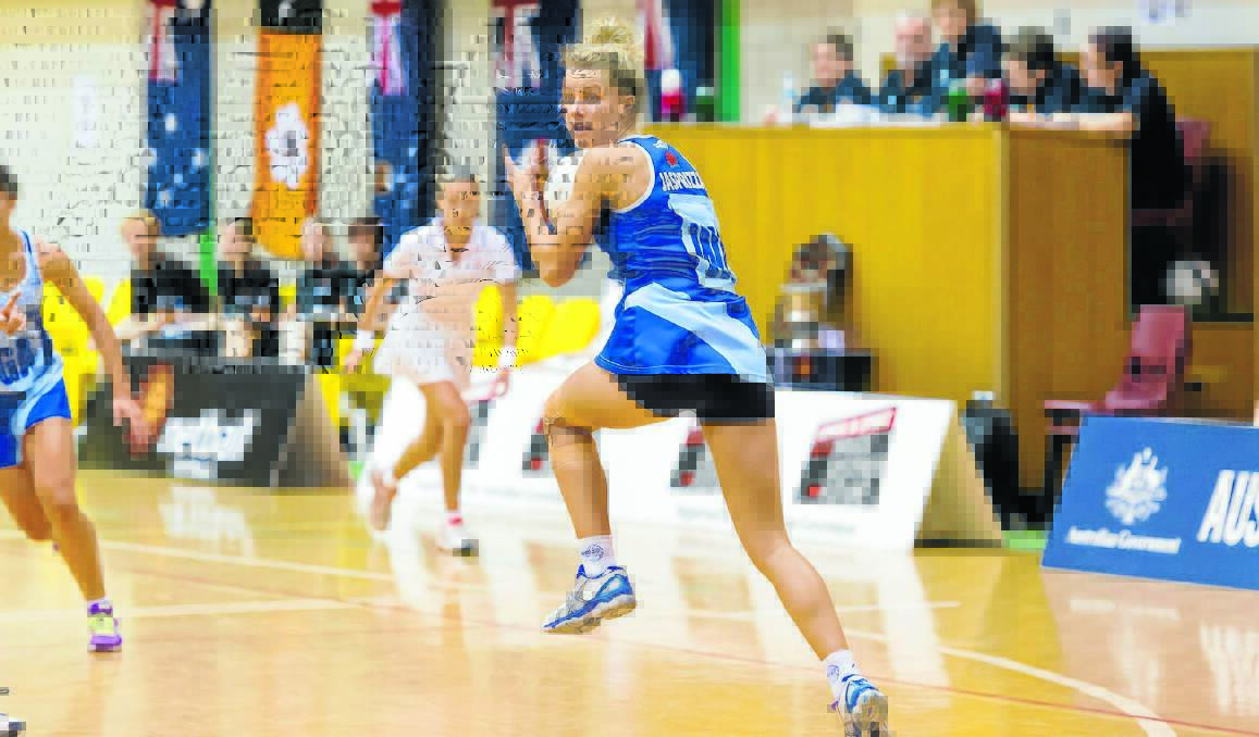 ON THE UP: Charlotte Jasprizza has made the Australian under 17s national development camp squad after starring for the Blues at the Netball Australia National Championships in Darwin. Photo: SMP Images.