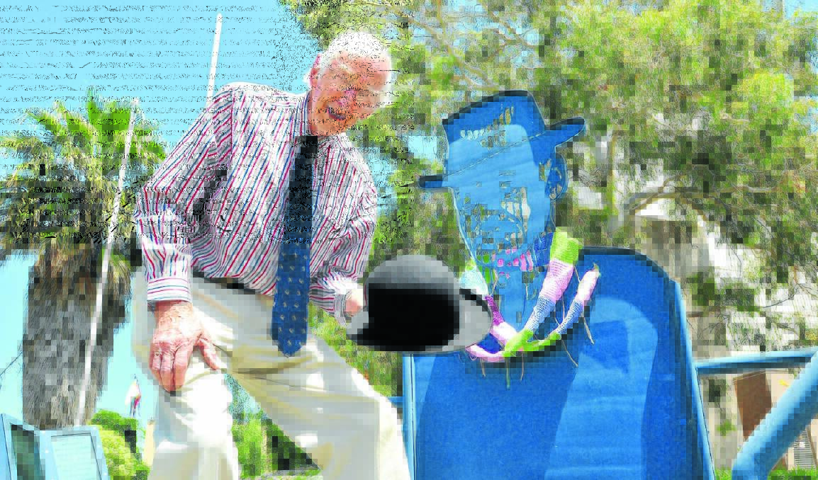 BURY THE HAT-CHET: History enthusiast Rodney Tonkin is pleased Orange City Council quashed plans for a hat-shaped pergola as a tribute to Banjo Paterson. Photo: JUDE KEOGH  1218banjo4