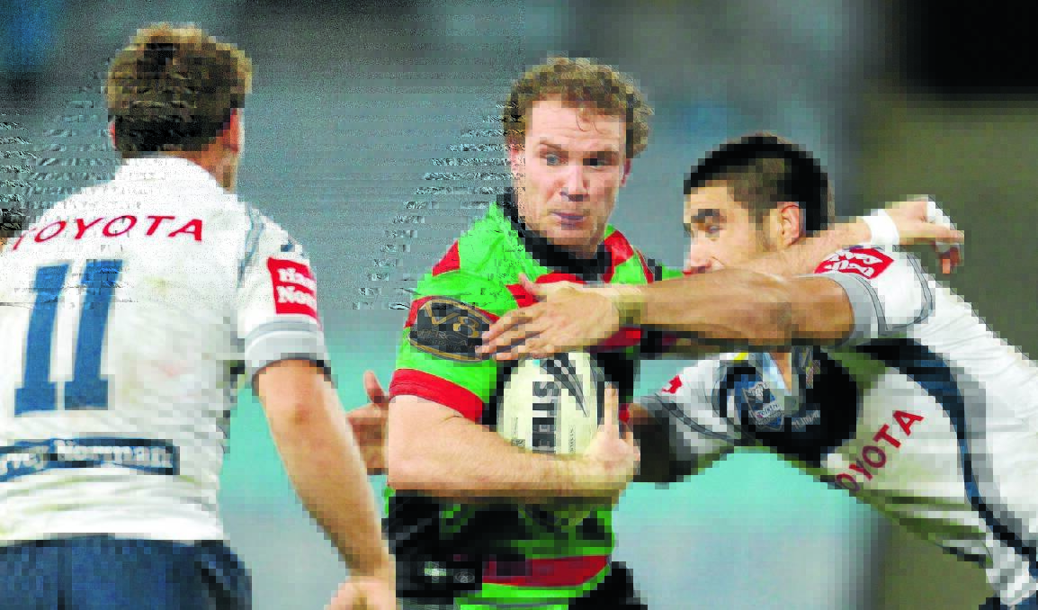 HE’S BACK: Garret Crossman, playing for South Sydney in 2010, will return to his junior club Orange Hawks for the upcoming 2014 Group 10 season. Photo: GETTY IMAGES