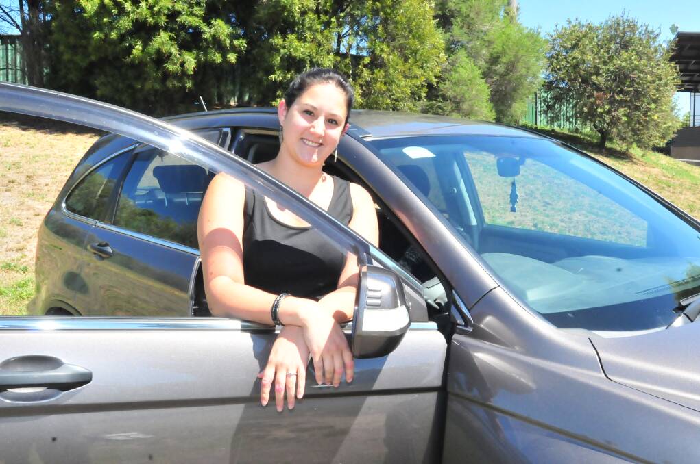 STREETS AHEAD: Mother of one Christine Ghrayche says it's not hard to do the right thing as a motorist. She is one of many Orange women to receive a discount on their drivers licence renewal.  Photo: LUKE SCHUYLER 1230lssafedriver1