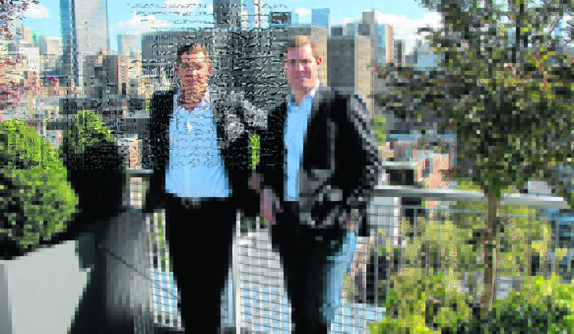 HIGH FLYER: Mitch Kidd (left) has carved out a name for his services in construction in the high end of the New York market with his business partner Scott Lumby. 