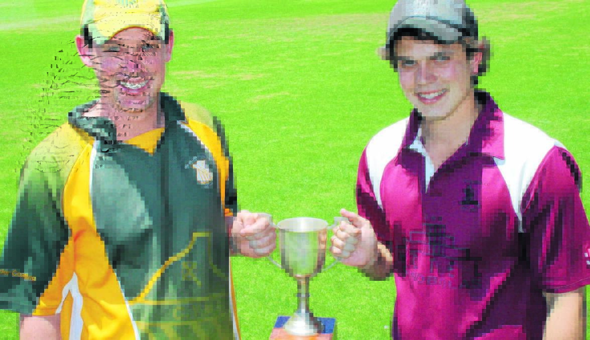 HEAD-TO-HEAD: CYMS’ Dave Neil and Cavaliers' James Ryan prepare for today's limited overs final. Photo: MICHELLE COOK                                                     1220mcfirsts1