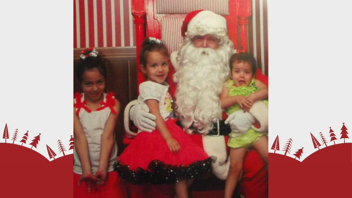 my children with Santa. Flick across to see more photos. 