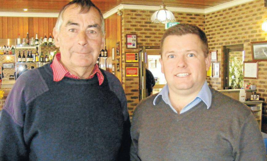 OBERON: President of Oberon Plateau Tourist Association Tim Charge and president of Oberon Business Association Andrew Bird agree there is merit to both organisations getting together to share their resources.
