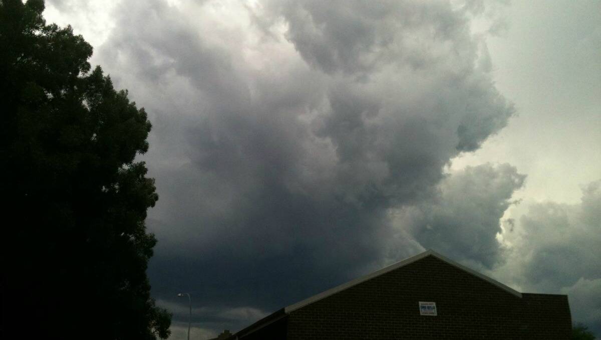 STORM: Images from the the storm that travelled through Orange yesterday evening. Photo: Anne-Marie Dawson. Flick across to see more photos from the storm. 