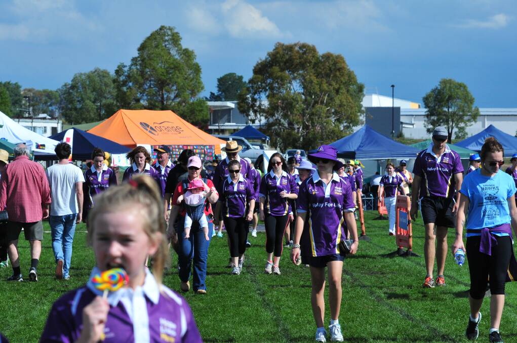 RELAY FOR LIFE: Walking for a cure. Photo: JUDE KEOGH