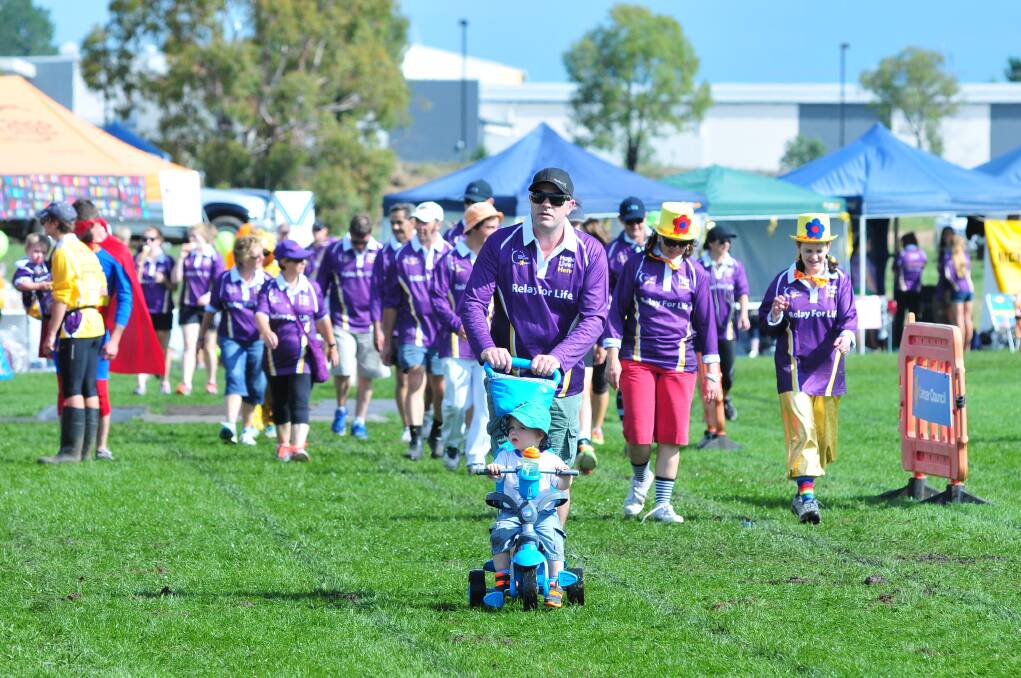 RELAY FOR LIFE: Walking for a cure. Photo: JUDE KEOGH