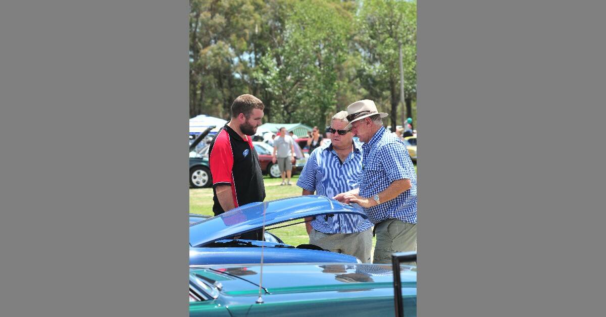 Mark and Steve Turner look at Kerry Farrelly's 1968 MGC one of 5 in Australia