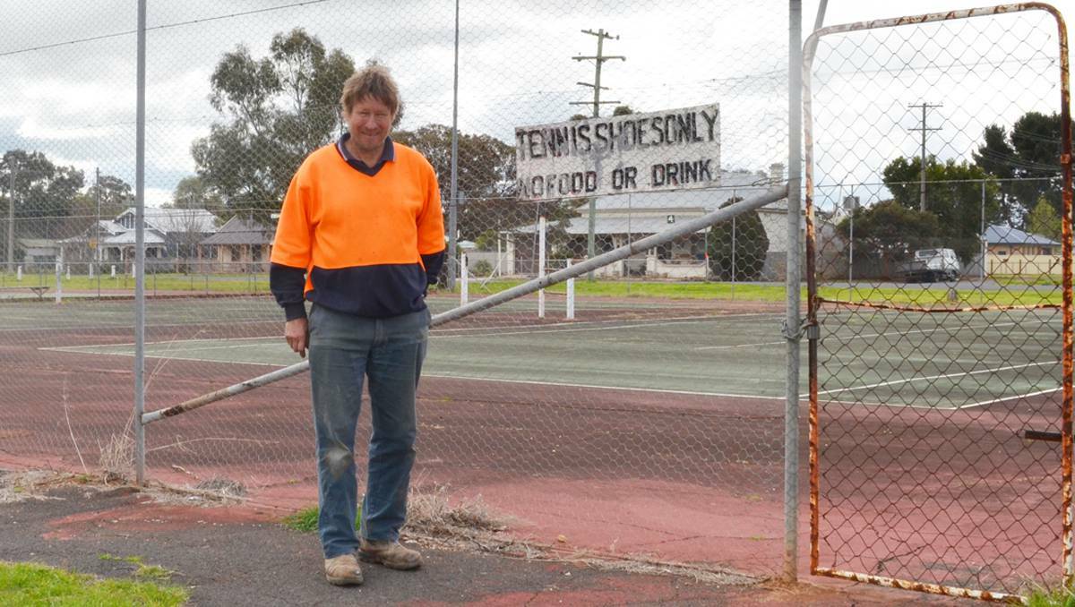 FORBES: Nelson Park Tennis Club life member John Perry is sad to see the club have to fold