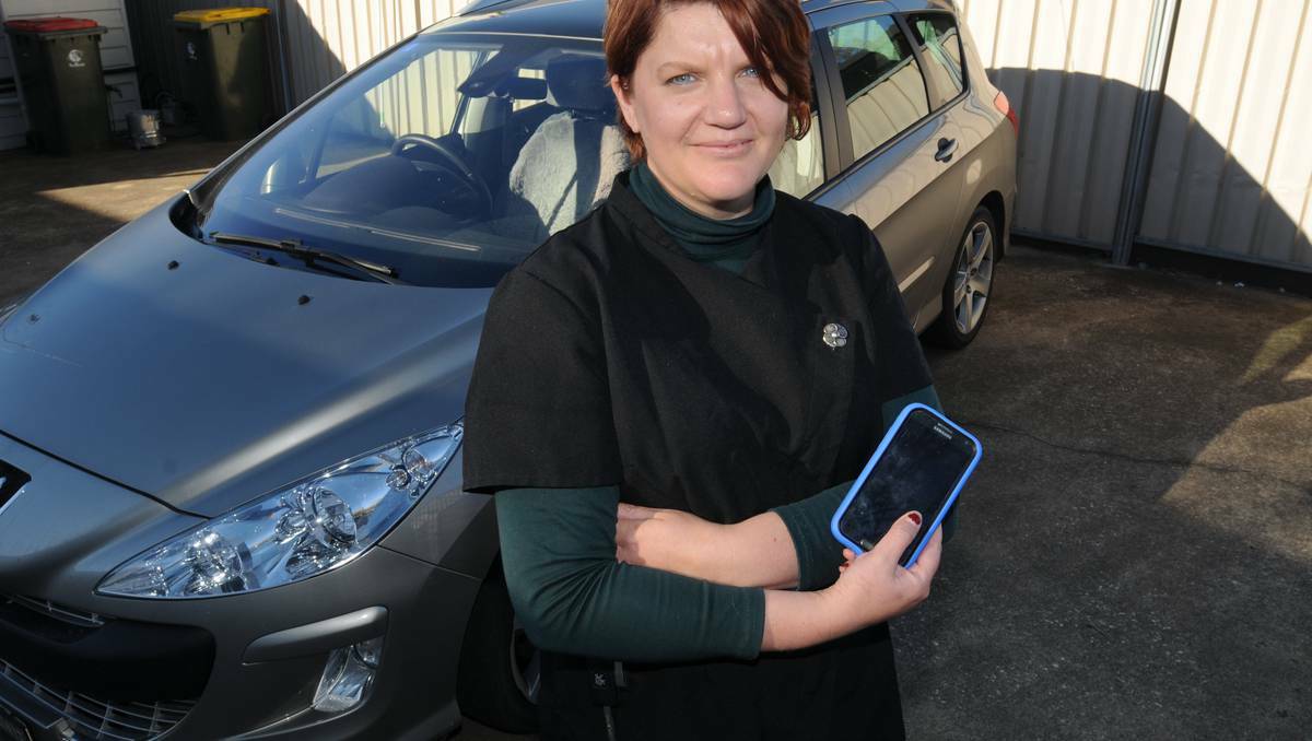 Bathurst resident Maria Byers has travelled to Orange for work each day for 12 years but has noticed little improvement in mobile service. Photo: STEVE GOSCH.