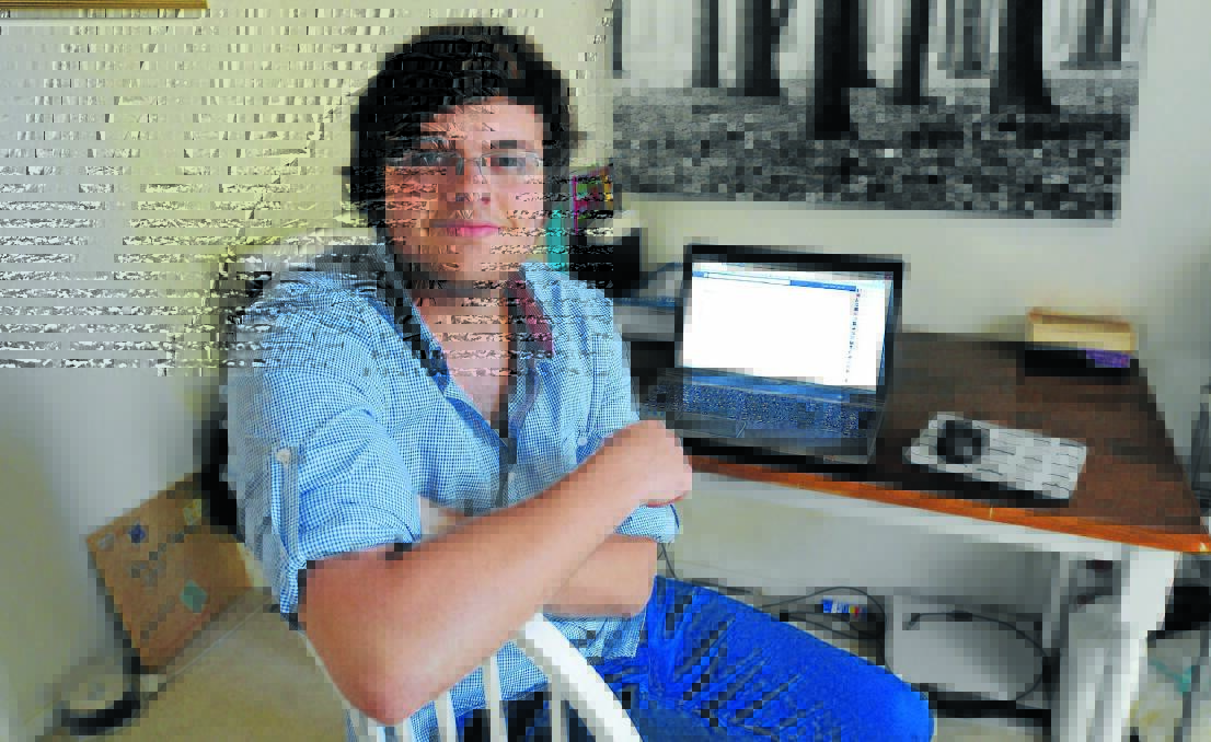 THINK TWICE: Orange teenager Caelan Maxon is shocked at the stupidity of some young people who think it is funny to post photos of themselves skolling alcohol, on the internet. Photo: STEVE GOSCH