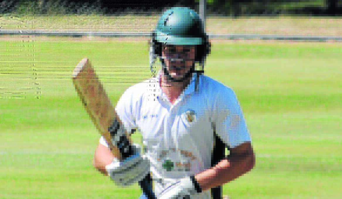 HOT STREAK: Todd Murphy hit 19 not out late in CYMS’ innings of 6-189, helping the green and golds set up a 108-run win over Waratahs. Photo: STEVE GOSCH 1207sgcrick9