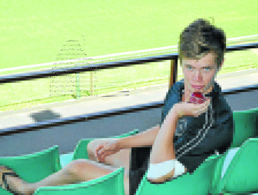 SO HOT RIGHT NOW: Kinross and Orange pace bowler Andrew Johnson displays his best blue steel.