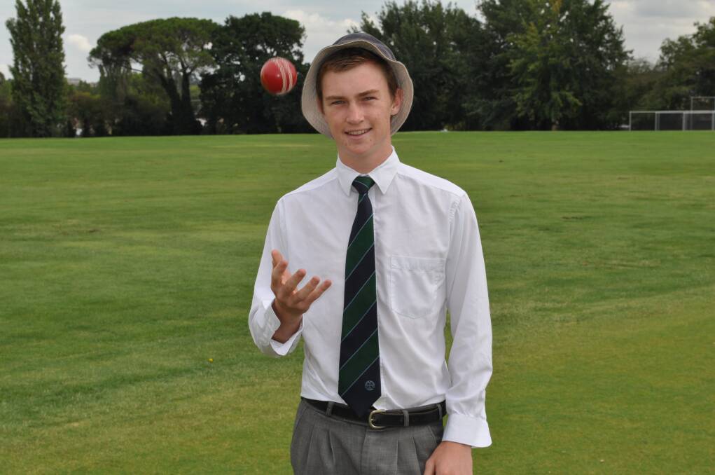 CLEAR POTENTIAL: With several regulars returning to Orange's team for tomorrow's MCC colts grand final, finger-spinner Rowan Wilson is expecting to come away with the chocolates. Photo MATT FINDLAY                                        0307mfwilson