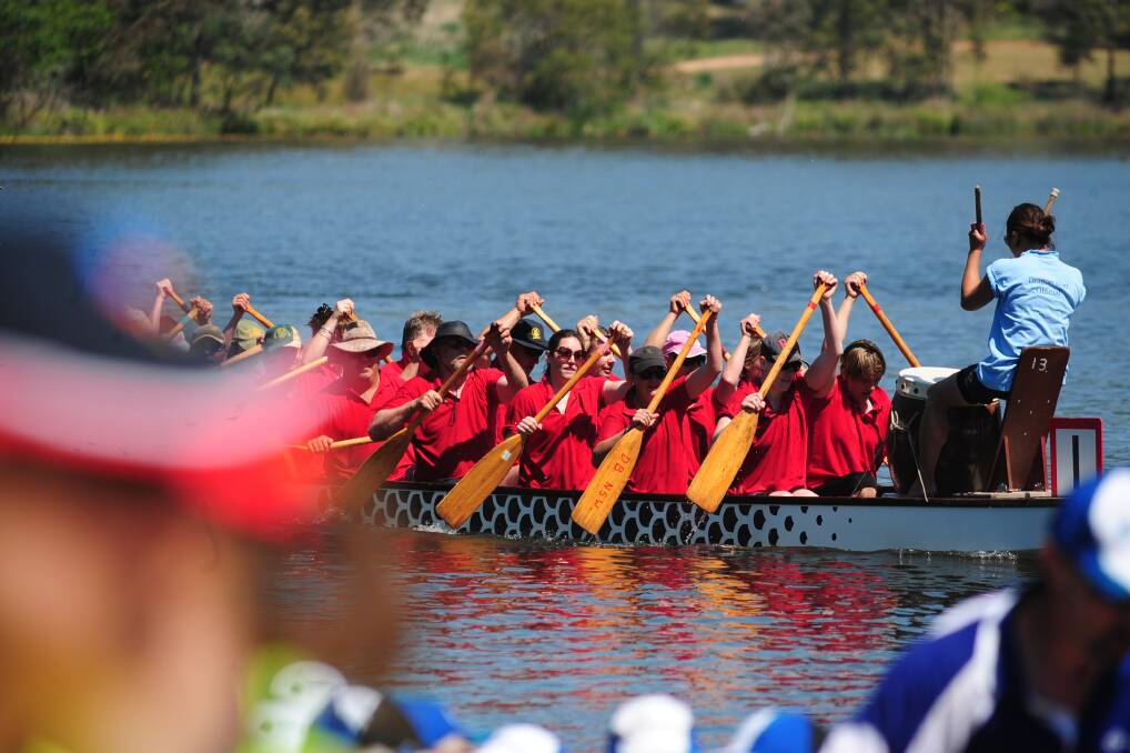 OARSOME: The dragon boat regatta will be one of slow summer’s popular events.