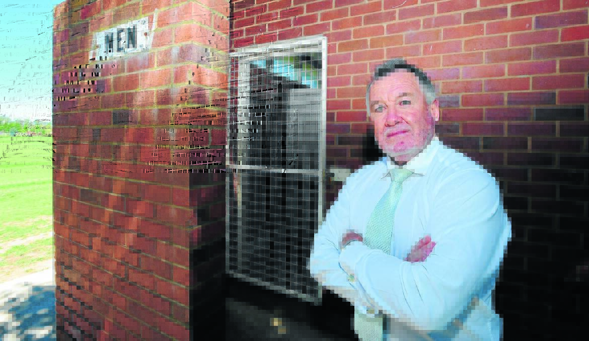 NO ACCESS: Orange CYMS Cricket Club president Peter Snowden in yesterday’s front page story. Photo: STEVE GOSCH     
