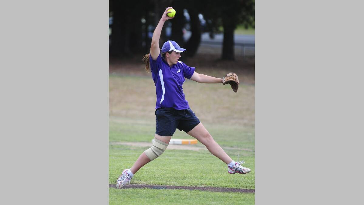 BATTER UP: Pitcher Monique Faul will play a pivotal role for NSW in its Gilley's Shield and Edebone-Weber Shield campaigns this week in Blacktown. Photo: STEVE GOSCH 1208sgsoftball2