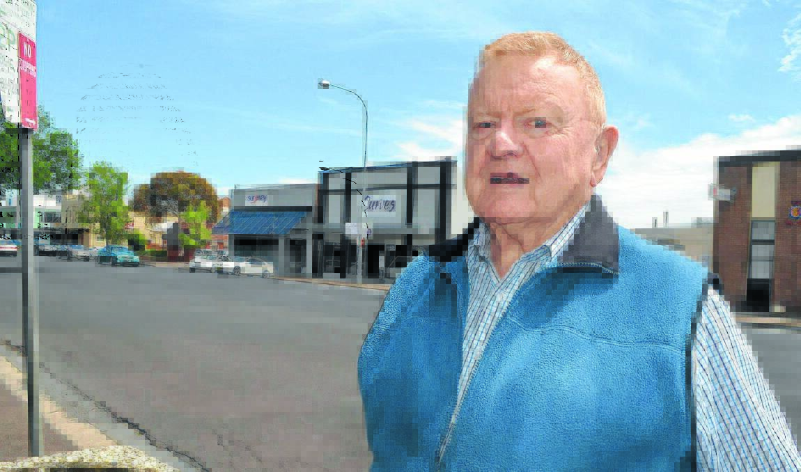 UNHAPPY CUSTOMER: Robert Meers believes it’s unfair ratepayers are forced to pay for extra parking when new businesses open under a new Orange City Council policy. If the policy had been in place when Curves Gym opened last year, ratepayers would have picked up the $50,000 worth of parking contributions paid by the gym. Photo: CLARE COLLEY                                                                                                                                 1121ccparking