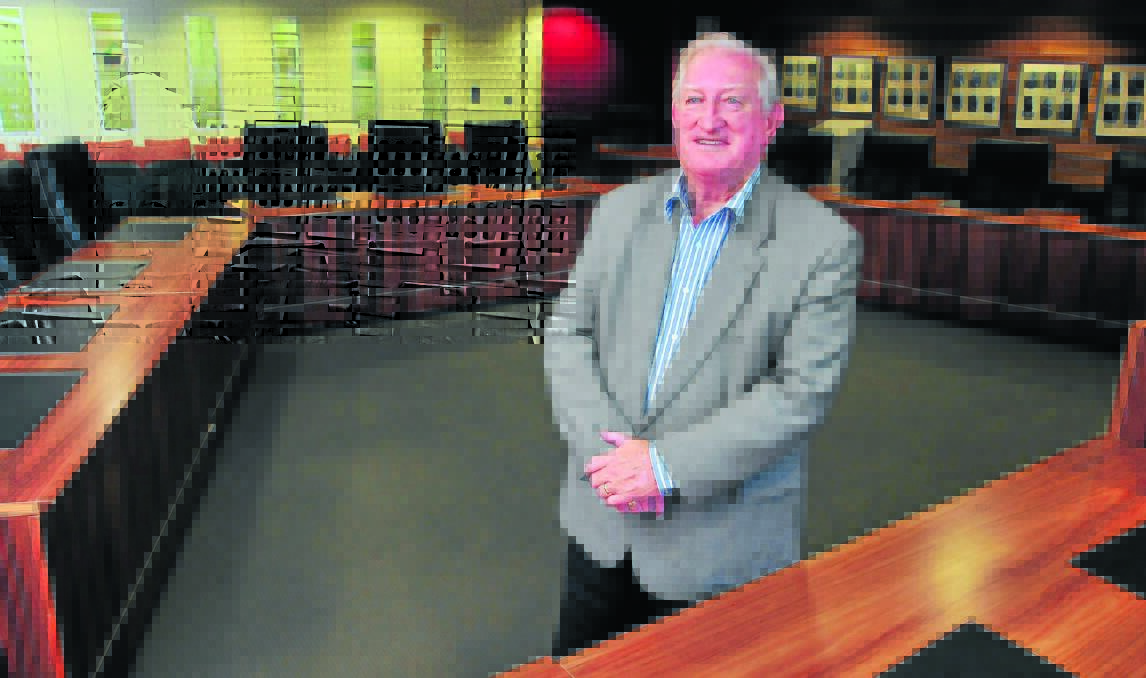 JOIN US: Orange mayor John Davis said Orange council is not trying to take over Blayney and Cabonne but believes it could be the most successful merger in the state. Photo: JUDE KEOGH. 0531council1