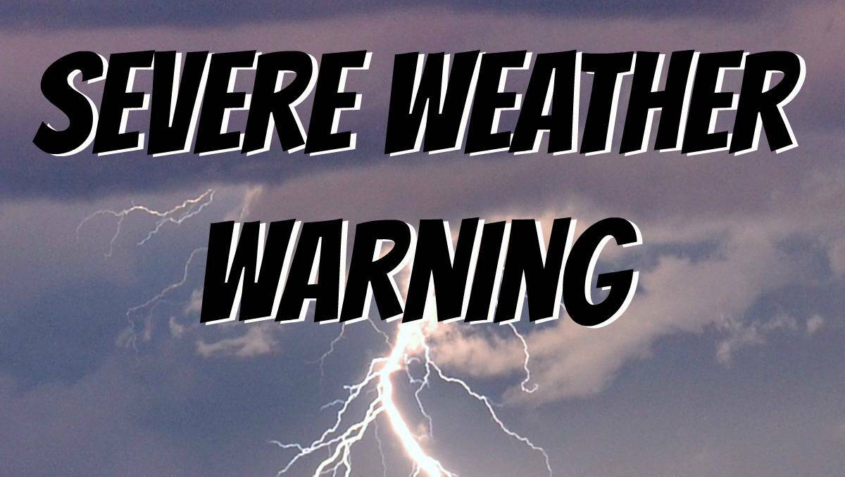 A SEVERE thunderstorm warning has been issued for Orange with heavy rainfall predicted.