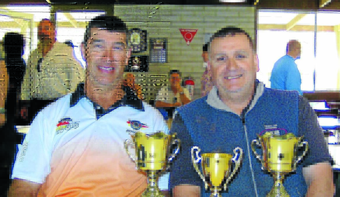 ON FIRE: Orange's Dean Brus (left) and Dave Oates dominated the ACT Titles.