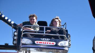 Seb Lang and Connor McCallum on the Twister. Pictures by Jude Keogh
