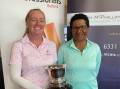 Tania Hutchins (winner) with Lousea Johnston (runner-up). Picture supplied