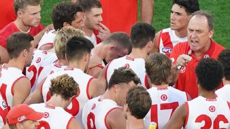 John Longmire is keeping his focus on getting the Swans ready for their high-profile Sydney derby. (Scott Barbour/AAP PHOTOS)