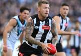 Jordan De Goey is battling groin soreness and is in doubt for the clash with Carlton at the MCG. (James Ross/AAP PHOTOS)