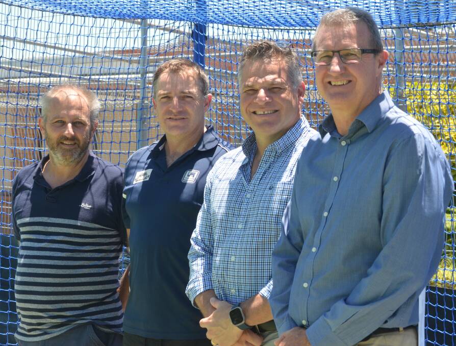 Grant Michell, Darryl Kennewell, Orange MP Phil Donato and Darryn Marjoram. Picture by Dominic Unwin