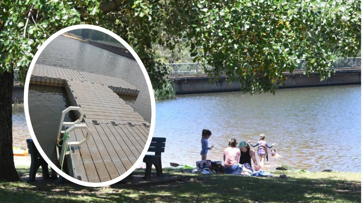 Lake Canobolas is getting a floating boardwalk. Picture by Carla Freedman/Orange City Council (inset)