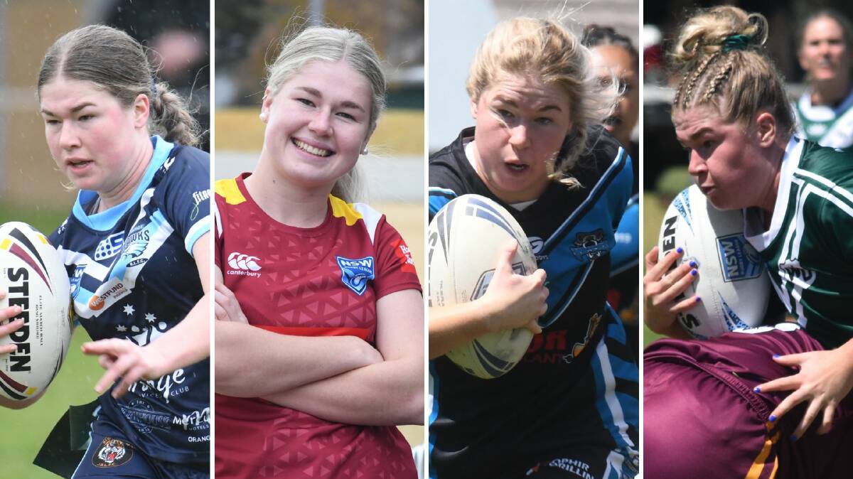 (L-R) Lilly Baker down the years - Orange Hawks, after being selected for NSW, playing for Vipers in 2023 and Western Rams in 2024. Pictures from file
