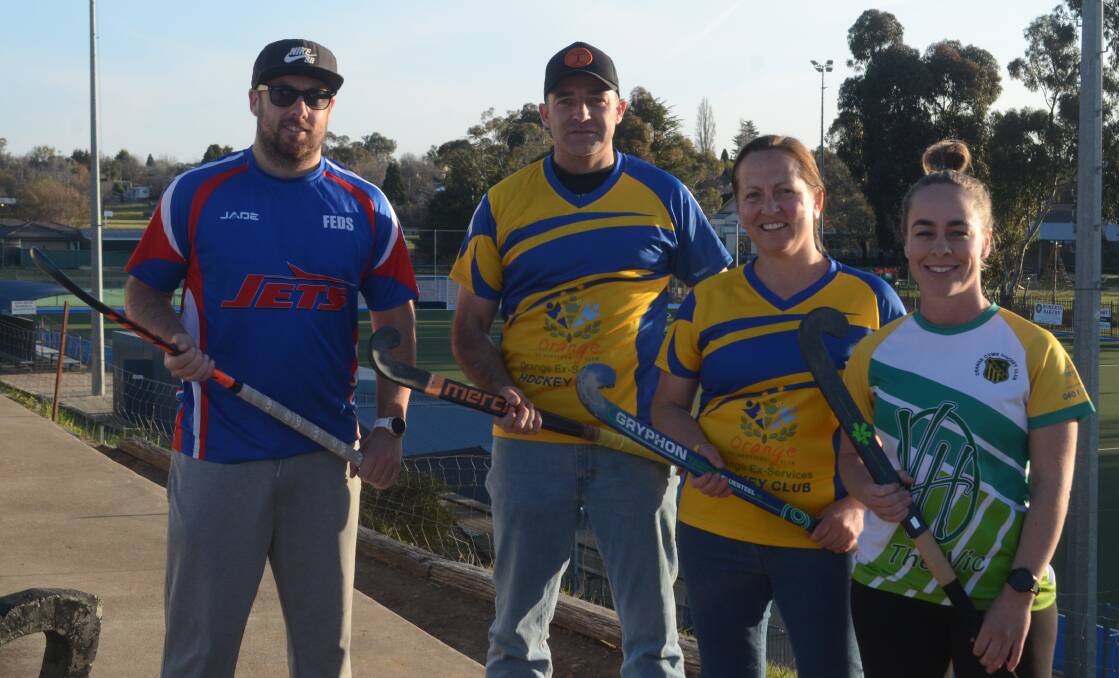 Feds' Matt Showels, X-Men's Daryl Kennewell, Ex-Services' Mel Hope and CYMS' Nic Chapman. Picture by Dominic Unwin
