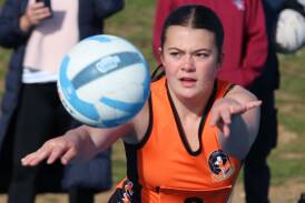 Action from the 2024 Orange netball representative carnival. Picture by Kate Dooley