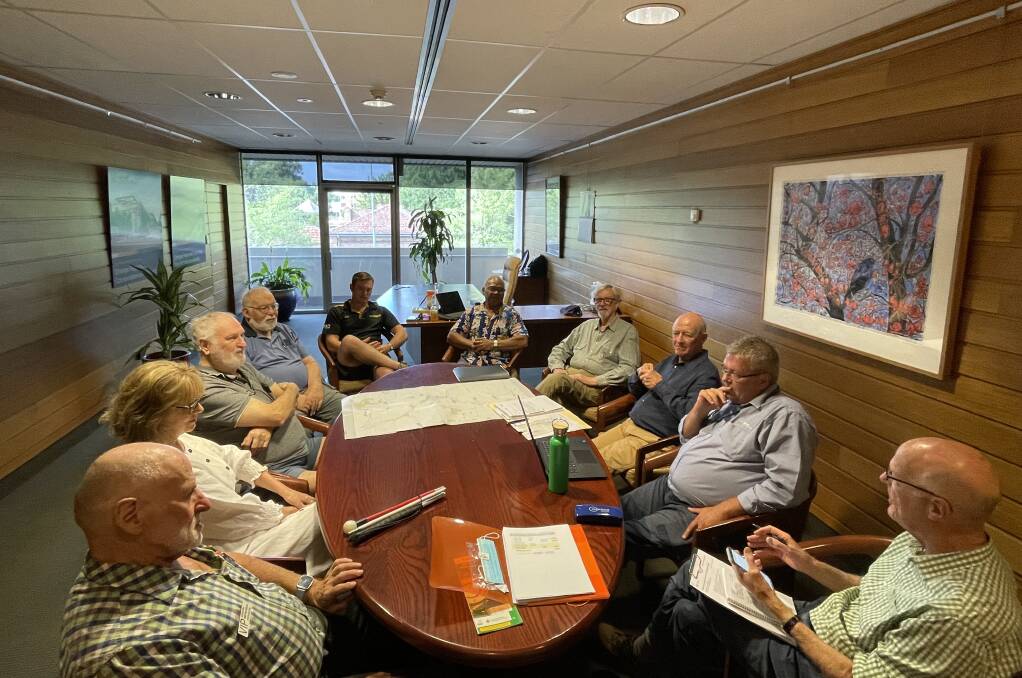 Orange Rail Action Group meets with Orange City Council councillors and staff to discuss the state oif rail services in February, 2023. Picture supplied