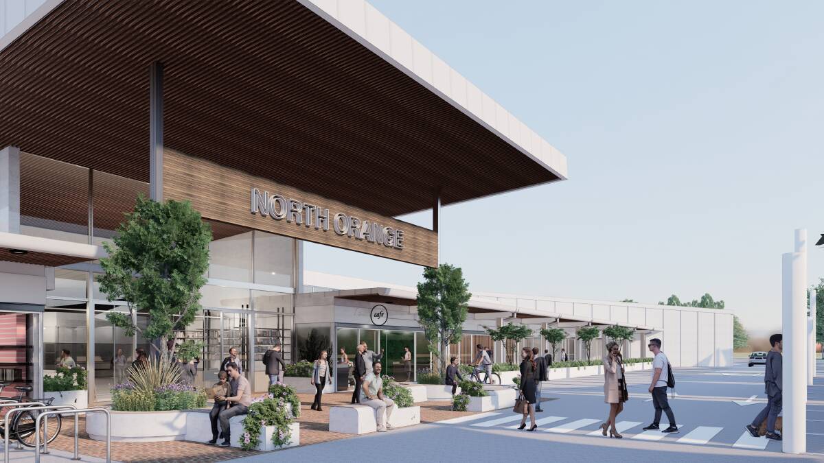 An artists impression of how the proposed expansion of North Orange Shopping Centre might look if the development is approved by Council. Image contributed