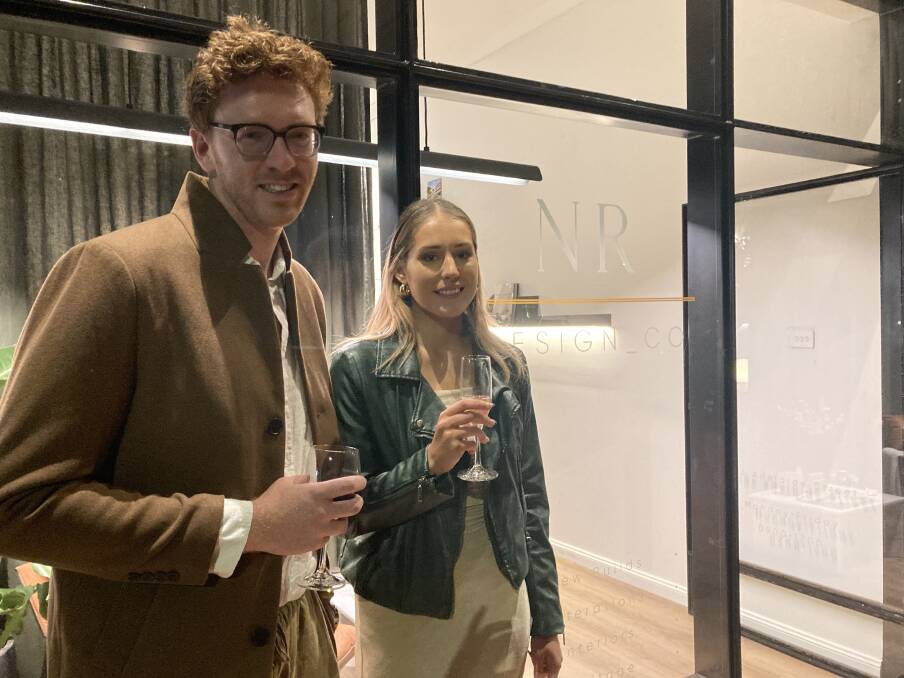 DESIGN: Born and bred in Blayney, Nick Reeks, pictured with employee Tiarna Jackson, opened his design business NR Design at 104 Adelaide Street. Photo: SUPPLIED