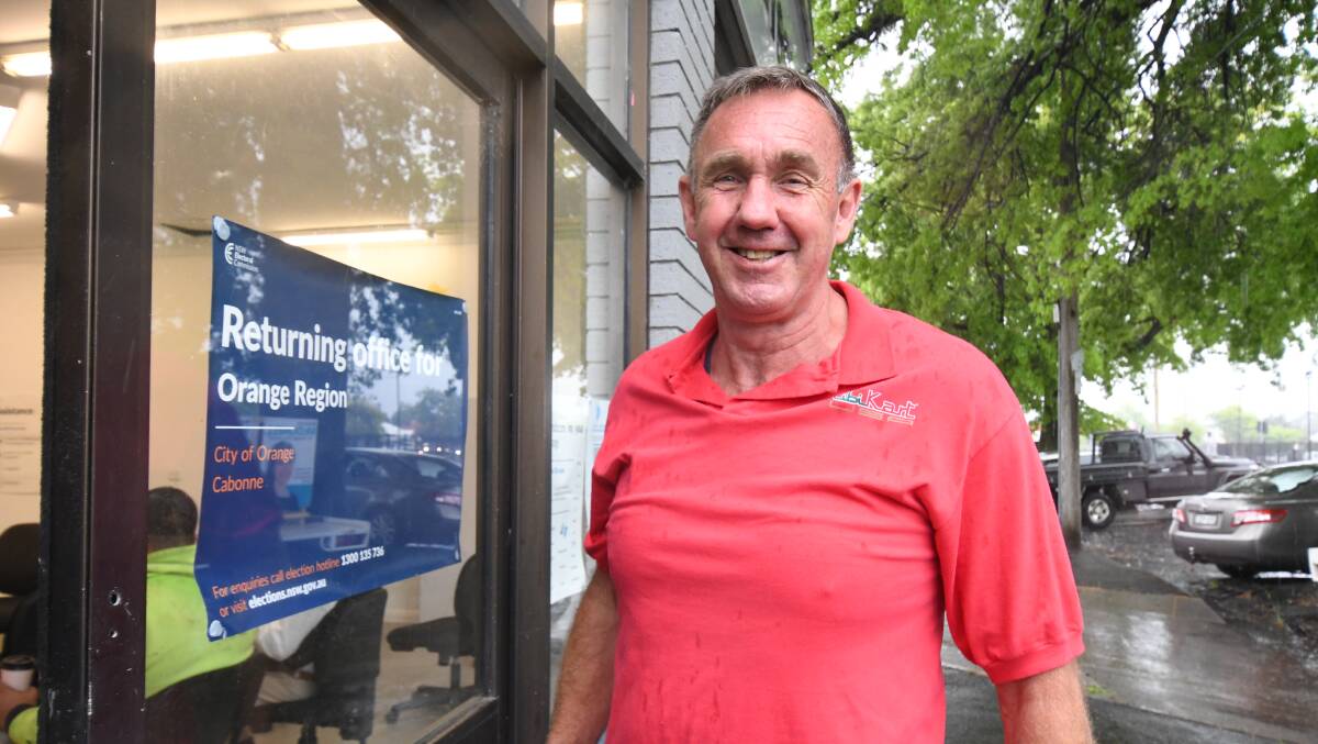 LONE CAMPAIGNER: Long-time businessman and first-time candidate Geoff Naughton is running below the line. Photo JUDE KEOGH