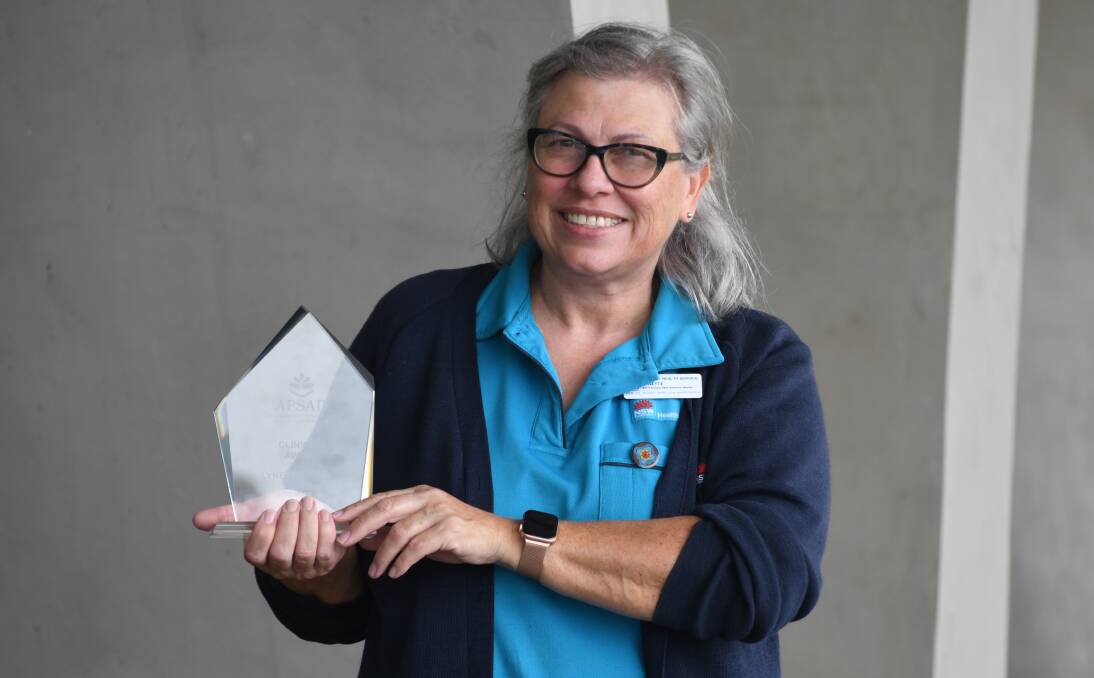 CLINICIAN OF THE YEAR: Lynette Bullen has been recognised for her work in the drug and alcohol field. Photo JUDE KEOGH