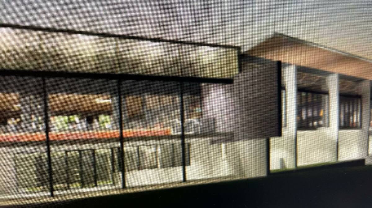 Part of the northern aspect of the proposed clubhouse.