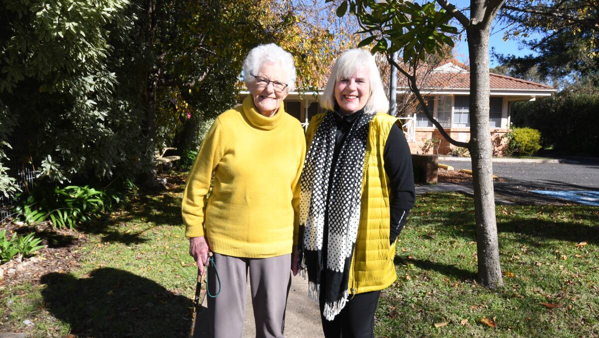 Founding members of Orange PushFor Palliative Dr Jann Porges and president Jenny Hazelton outside the Prince Street facility that housed a successful hospice trial. Photo JUDE KEOGH