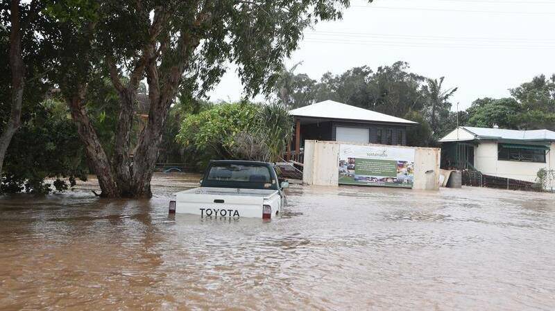 LAND SEA: Flooding in NSW's north.