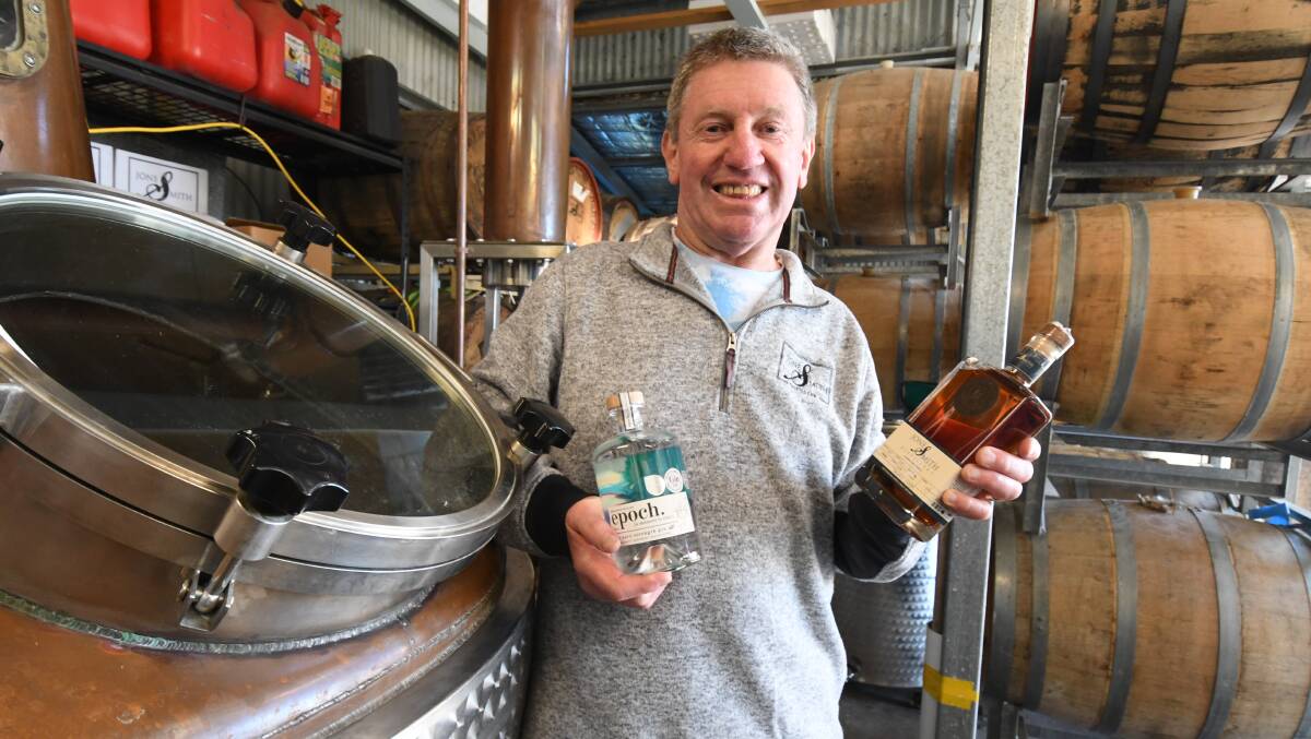 SPACE TO GROW: Tony Jones of Jones & Smith is hoping to construct a bigger building to produce the distillery's award-winning spirits. Photo JUDE KEOGH