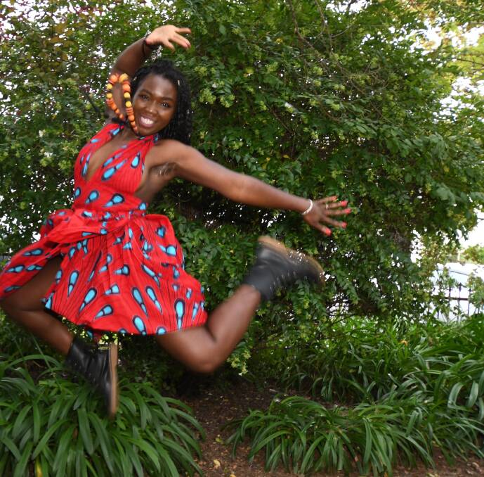 ENERGY: Fattisha Kamara will perform her Brazilian-style dancing at Harmony Day on Saturday at the Civic Square South Court.