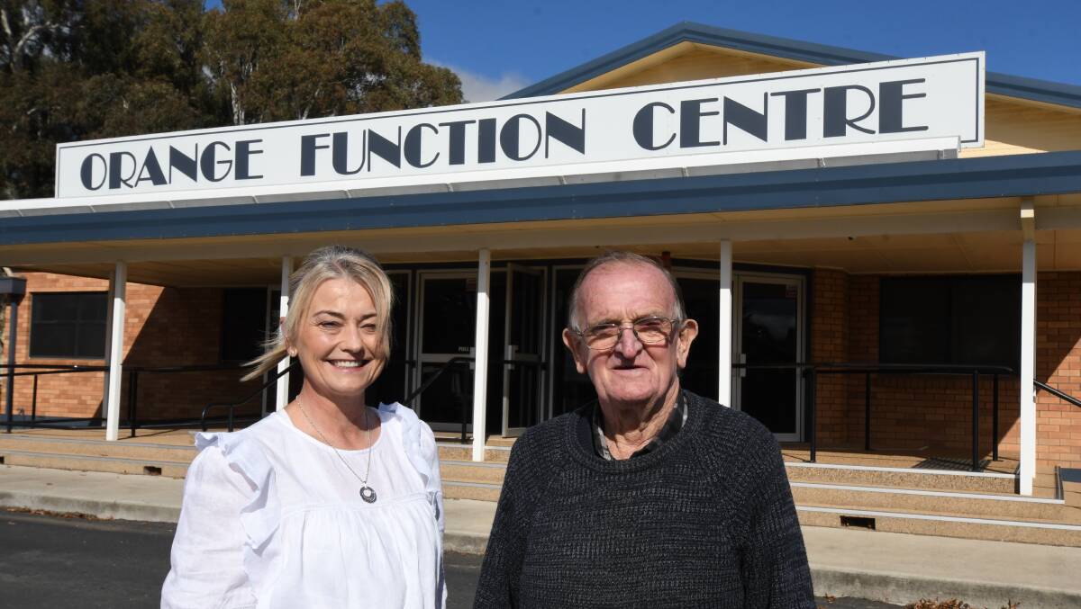 FUNCTIONAL: Cr Tammy Greenhalgh wants the community to have its say on the future of the Orange Function Centre. Cr Greenhalgh is pictured with live-in caretaker John Harvey, who has been at the centre for 54 years. Photo CARLA FREEDMAN