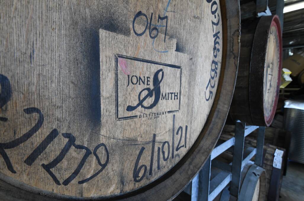 A future vintage ... Jones & Smith purchased oak barrels from Europe and American to age their whisky. A future vintage will have matured in red wine casks. Photo JUDE KEOGH