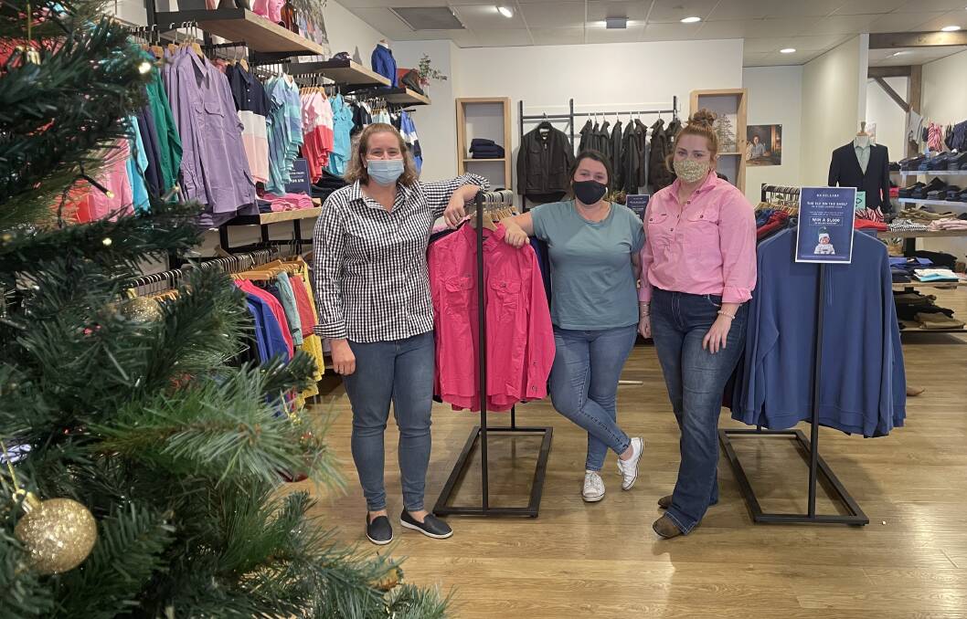 CHRISTMAS TRADE: RB Sellars manager Jess Hammonds, assistant manager Amy Sutton and salesperson Bridie Dive are looking forward to welcoming shoppers into the new store.