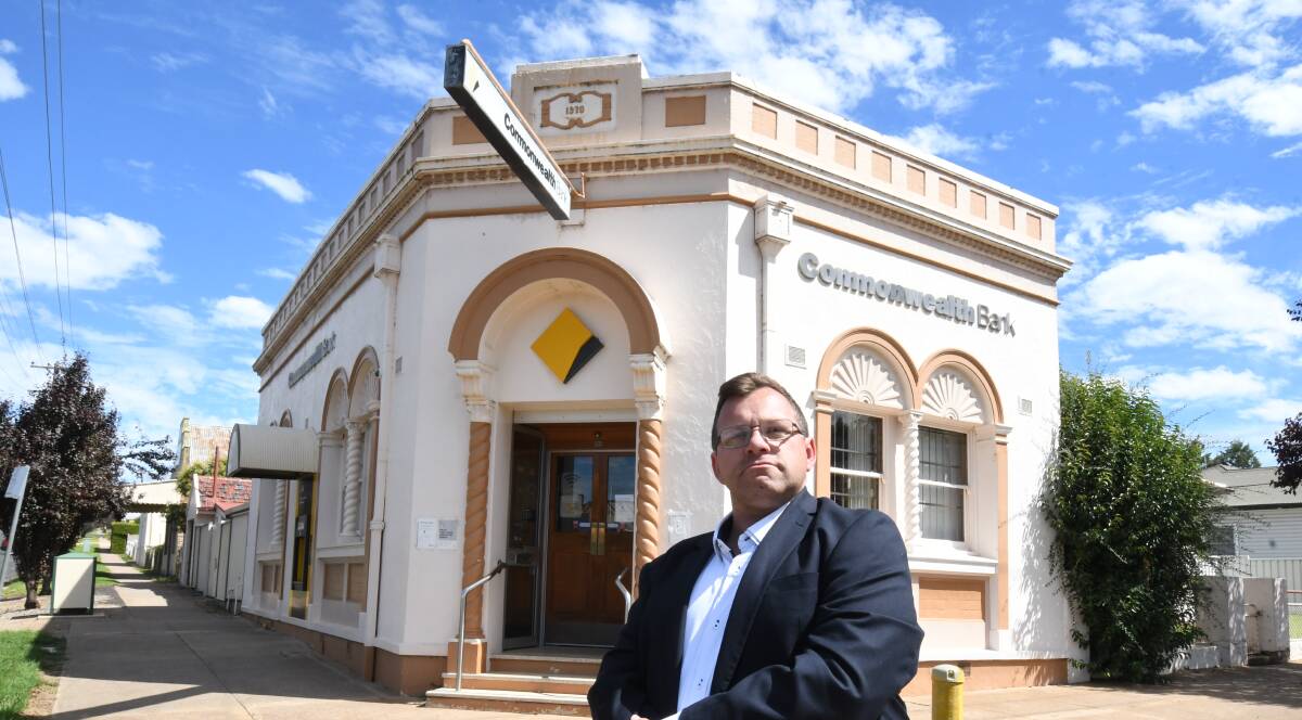 ONGOING VOICE: Former Cabonne candidate, Aaron Pearson also lead the March 2021 petition against the closure of the Commonwealth Bank branch in Molong. Photo: JUDE KEOGH.